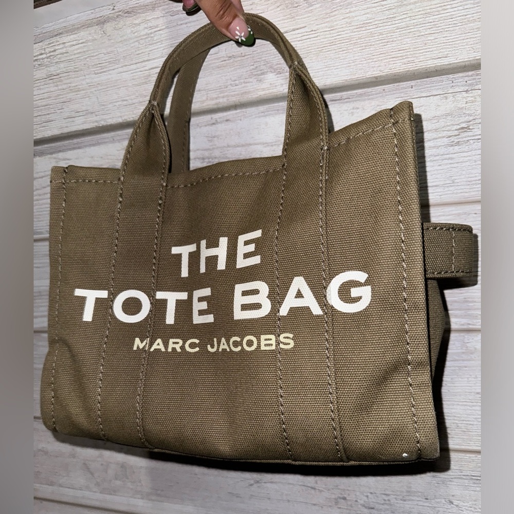 Green tote bag mini